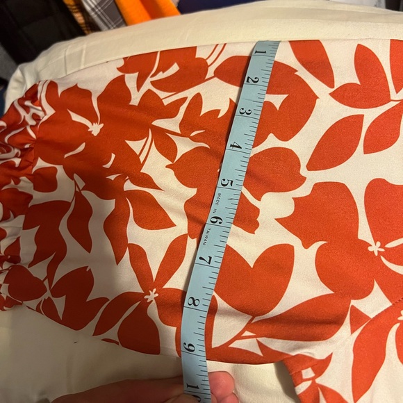 SHEIN dress. NWOT. Cream color w/rust colored orange leaves. - Picture 8 of 8